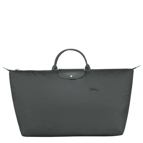 Reisetasche M Le Pliage Green , Recyceltes Canvas - Graphitgrau - Ansicht 1 von 7