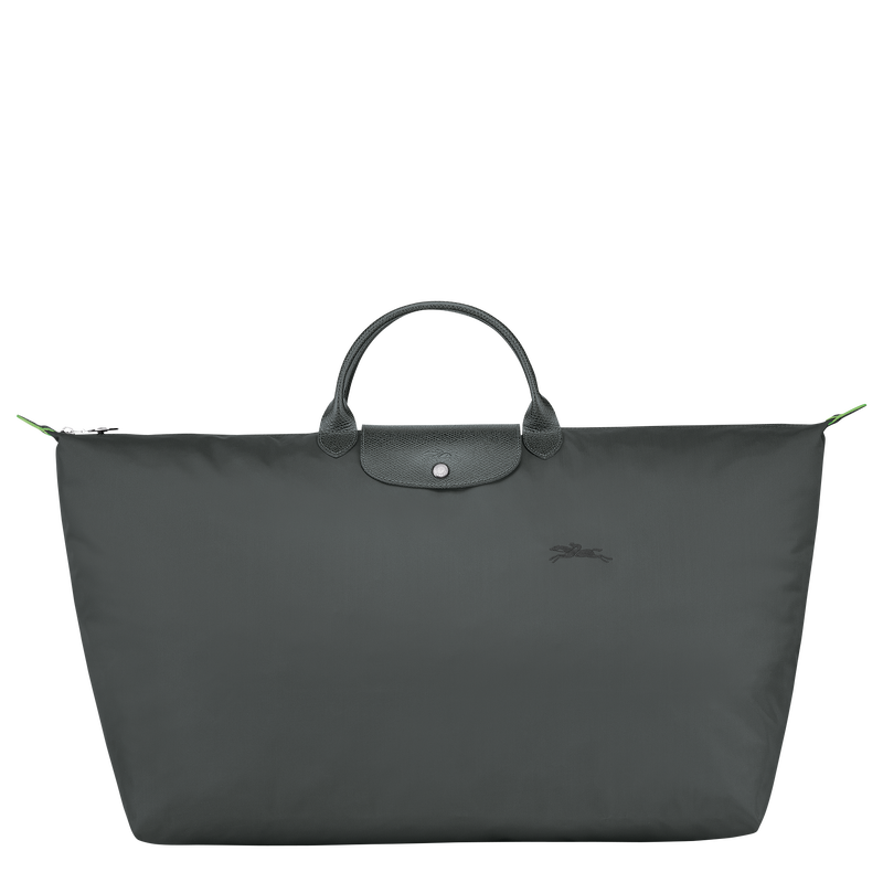 Reisetasche M Le Pliage Green , Recyceltes Canvas - Graphitgrau  - Ansicht 1 von 7