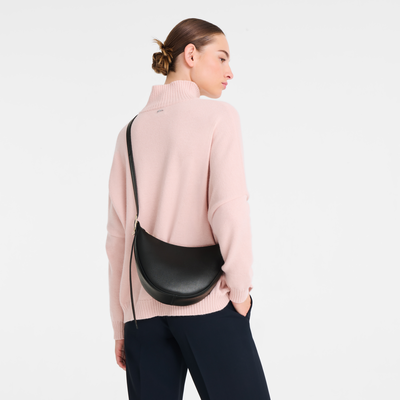 Le Foulonn&eacute; Crossbodytas S , Zwart - Leder