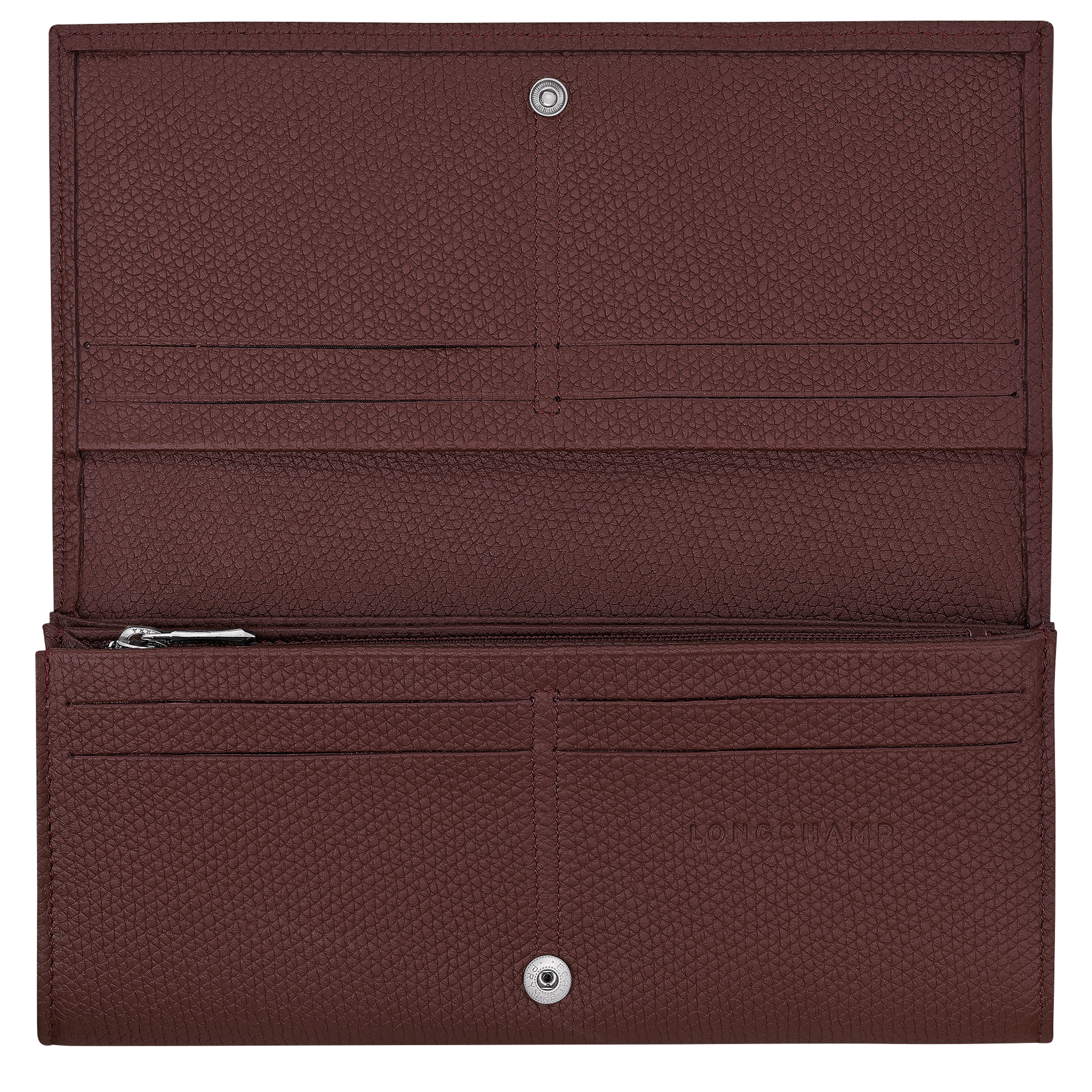 Le Roseau Long continental wallet Burgundy - Leather | Longchamp US
