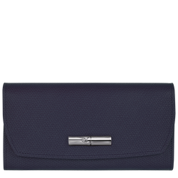 Le Roseau Continental wallet , Bilberry - Leather