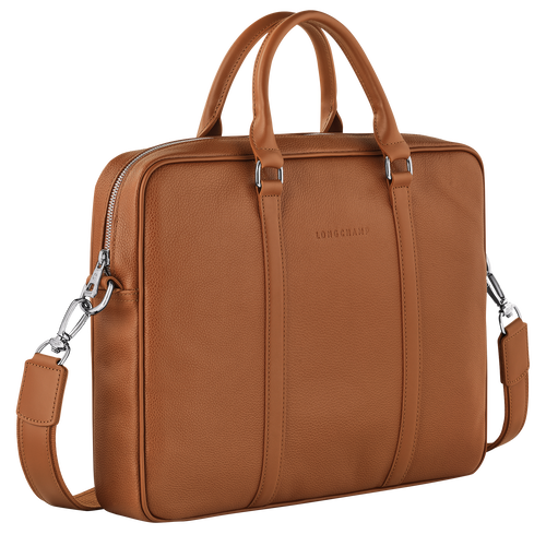 Le Foulonné XS Briefcase , Caramel - Leather - View 3 of  5