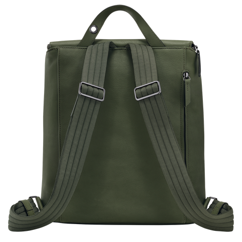 Longchamp 3D M Backpack , Khaki - Leather - View 4 of  4