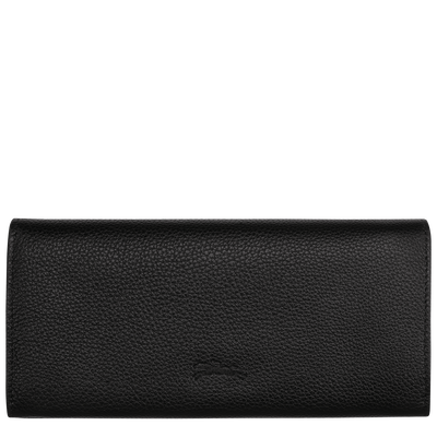 Le Foulonné Continental wallet, Black