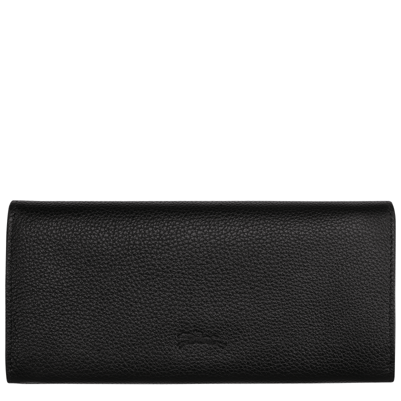 Le Foulonné Continental wallet , Black - Leather  - View 2 of  4