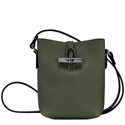 Le Roseau Essential XS Crossbody bag , Khaki - Leather