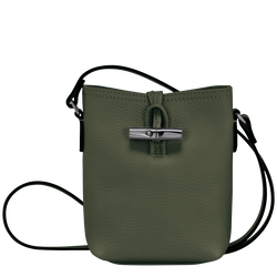 Umhängetasche XS Le Roseau Essential , Leder - Khaki