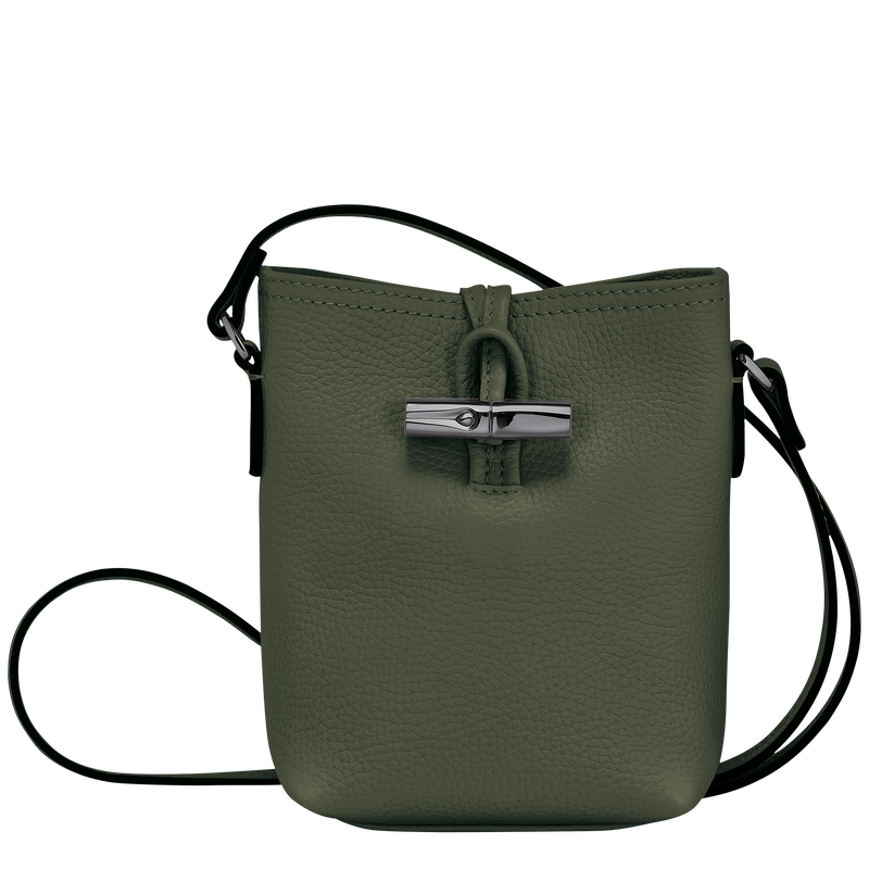 Roseau Essential XS Crossbody bag , Khaki - Leather  - View 1 of  5