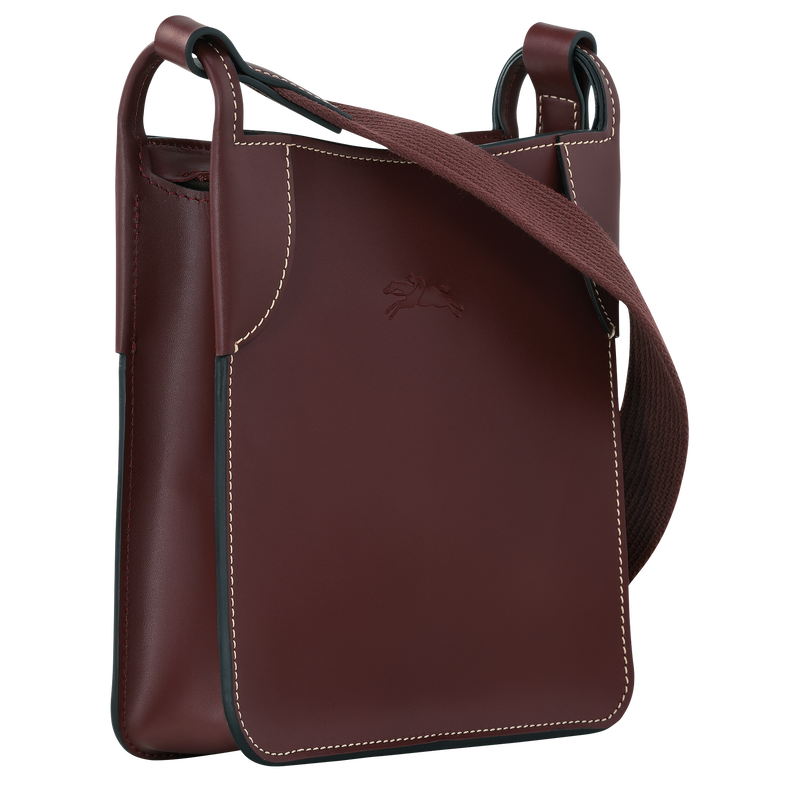 Le Foulonné S Crossbody bag , Plum - Leather  - View 3 of  4