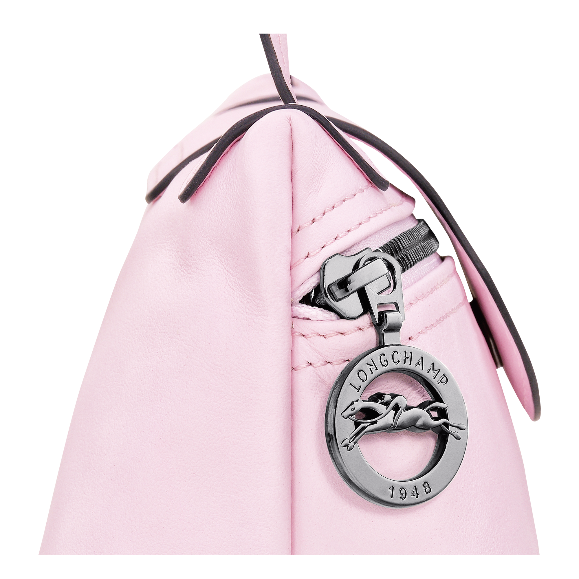 Longchamp Le Pliage Cuir Backpack in Pink