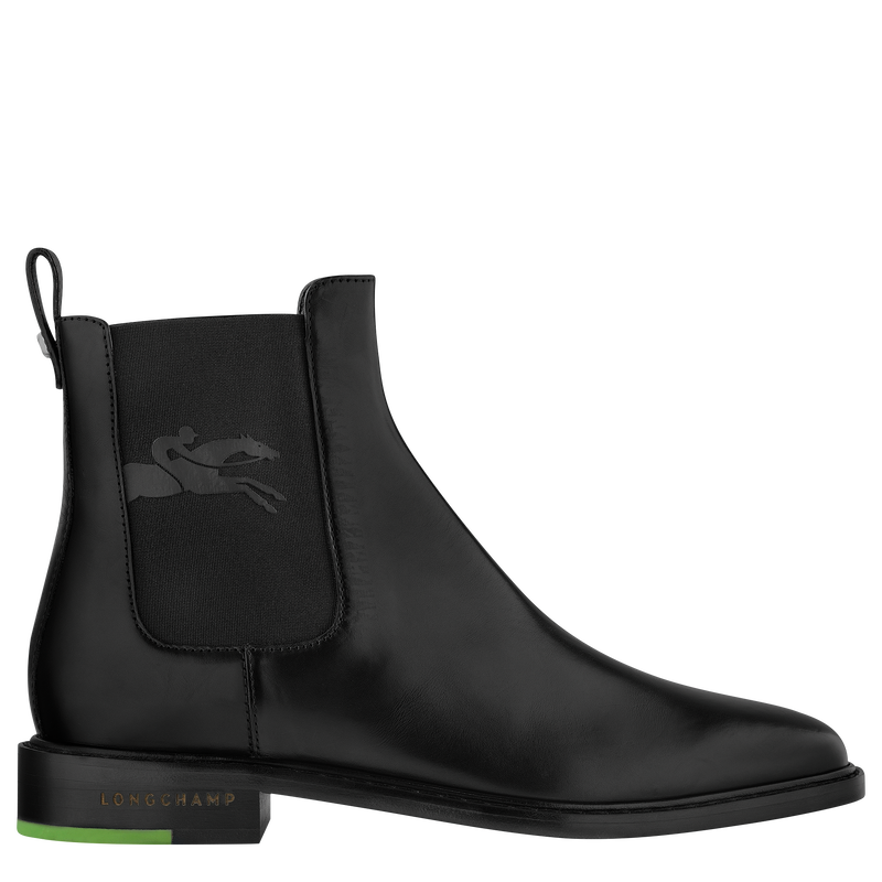 Boots cuir noir sales
