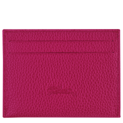 Le Foulonné Card holder , Beetroot - Leather