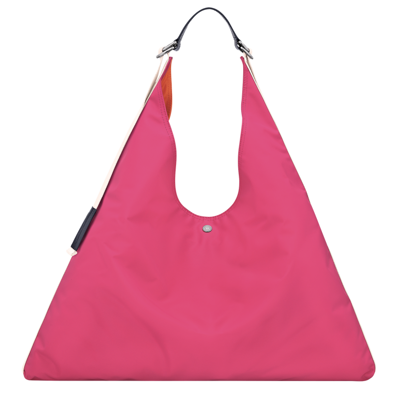 Sac port&eacute; &eacute;paule Re-Play , Toile - Orange/Rose  - Vue 1 de 5