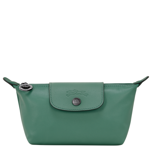 Le Pliage Xtra Pouch Sage Leather Longchamp US