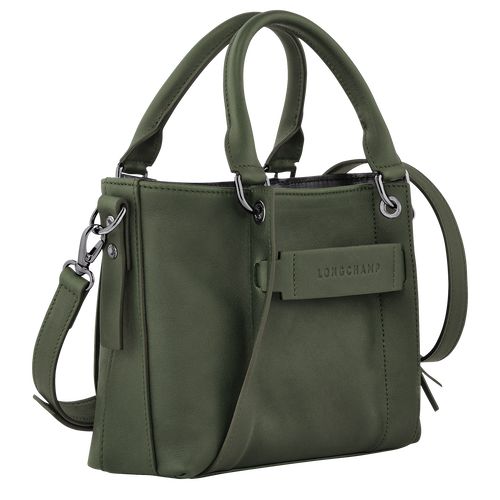 Handtasche S Longchamp 3D , Leder - Khaki - Ansicht 3 von 5