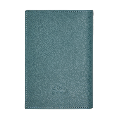 Le Foulonné Passport cover, Eucalyptus