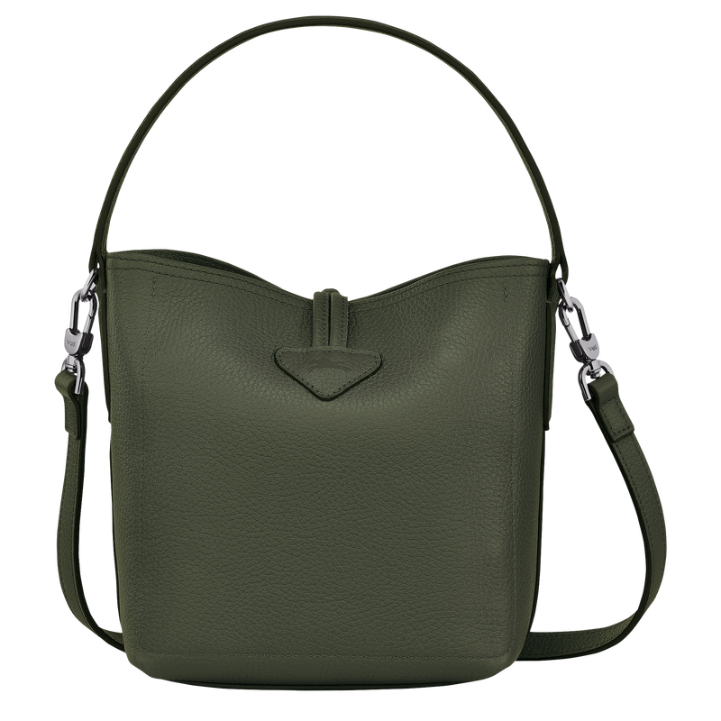 Roseau Essential XS Bucket bag Khaki Leather Longchamp US