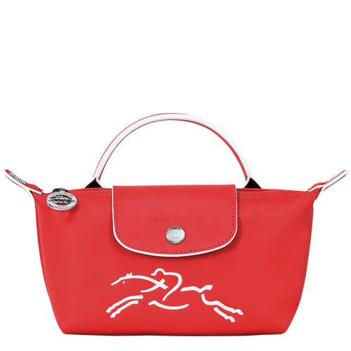 Pochette Le Pliage Xtra , Leder - Rot - Ansicht 1 von 4