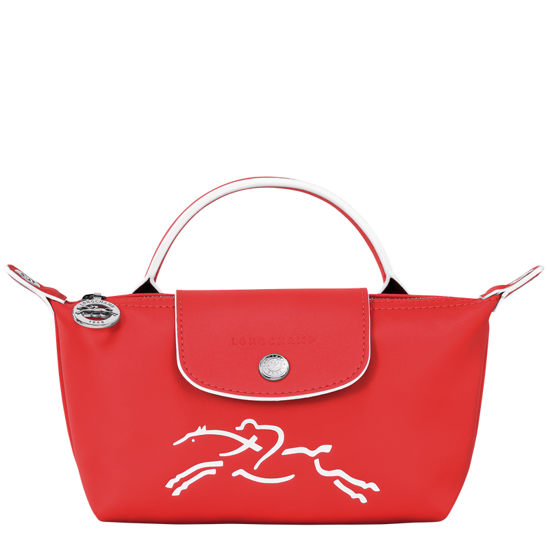 Pochette Le Pliage Xtra , Leder - Rot  - Ansicht 1 von 4