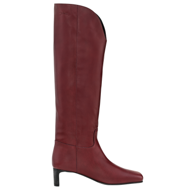 La Cavalière Heel boots, Pomegranate