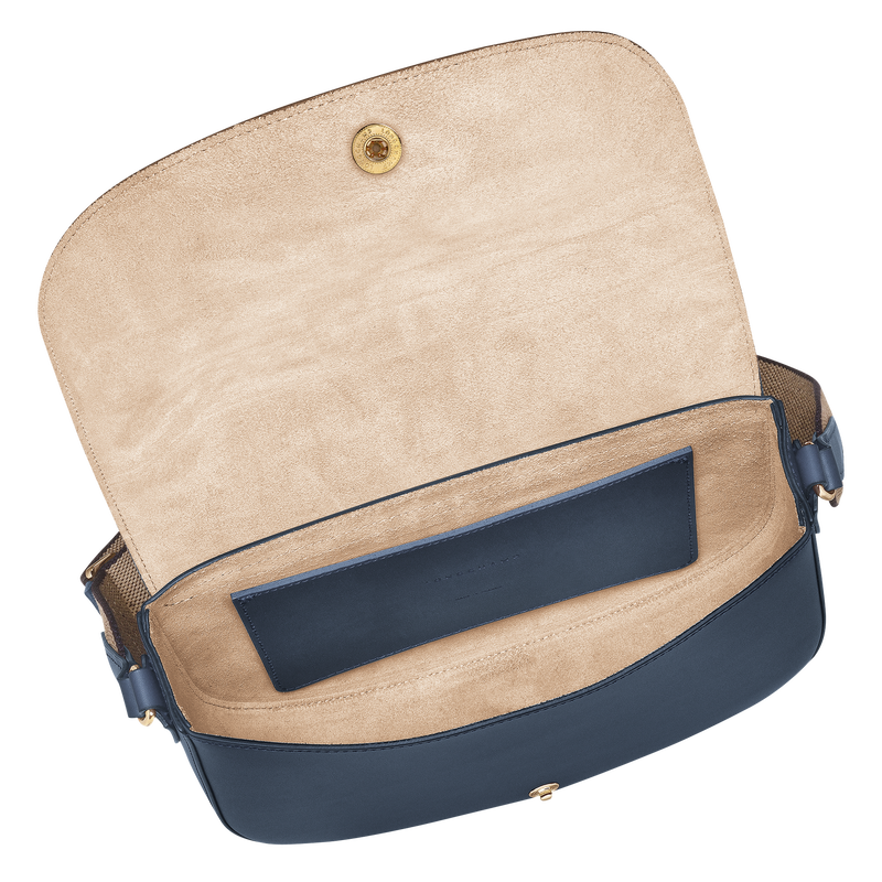 &Eacute;pure M Crossbody bag , Navy - Leather  - View 5 of  6