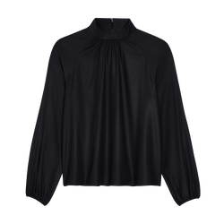 Blouse , Black - Viscose twill