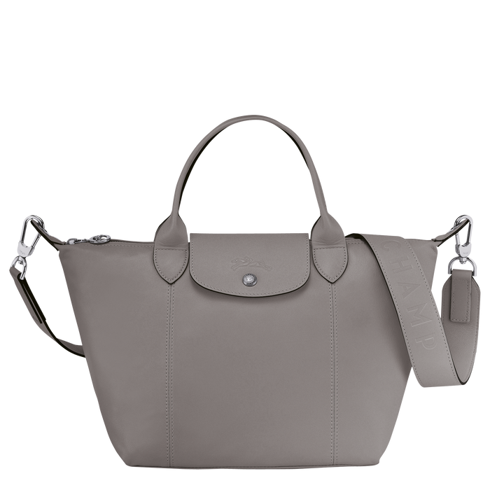 Top Handle Bag S Le Pliage Cuir Turtledove L1512757p55 Longchamp Dk