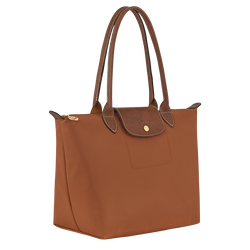 Le Pliage Original M Tote bag , Cognac - Recycled canvas