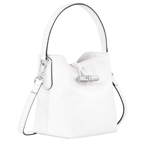 Roseau XS Bucket bag , White - Leather - View 3 of  5
