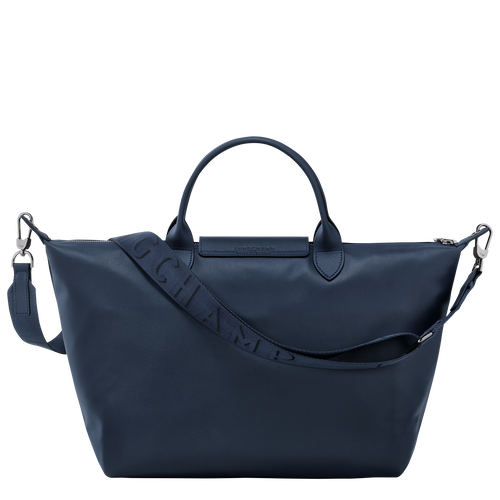 Handtasche L Le Pliage Xtra , Leder - Navy - Ansicht 4 von 5