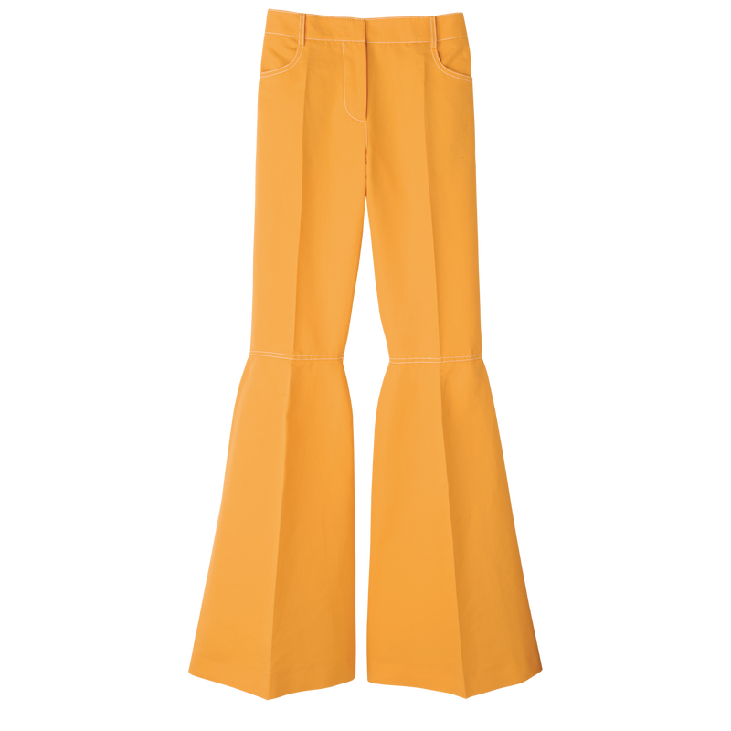 Pantalon , Gabardine - Abricot  - Vue 1 de 3