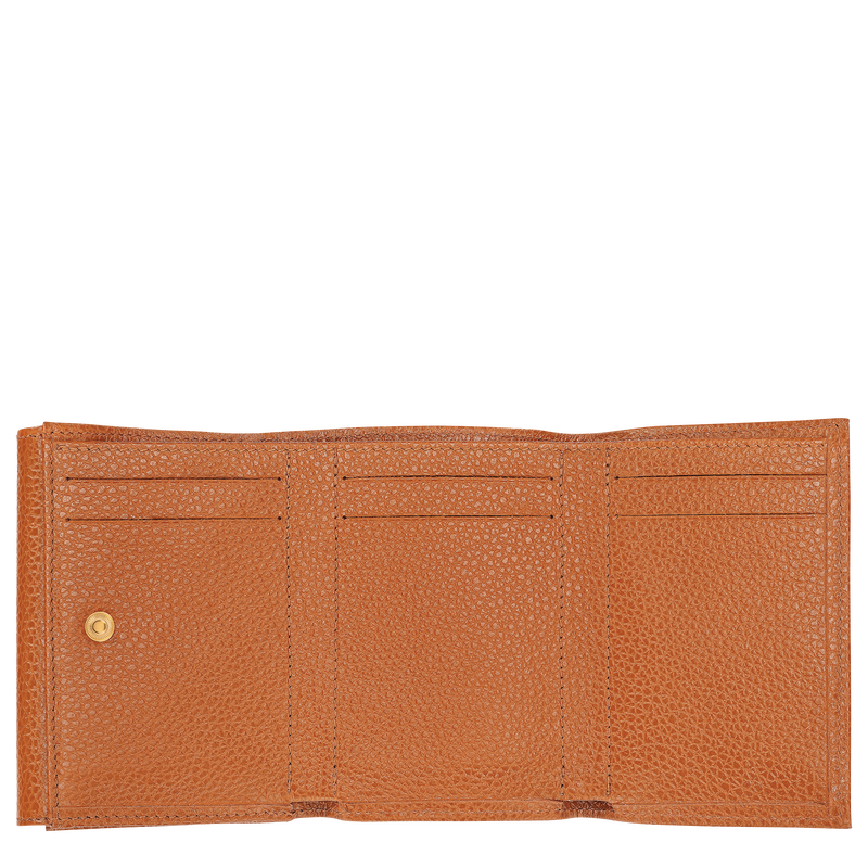 Le Foulonn&eacute; Compact wallet , Amber - Leather  - View 3 of  3