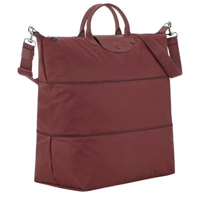 Le Pliage One S Travel bag expandable , Burgundy - Canvas
