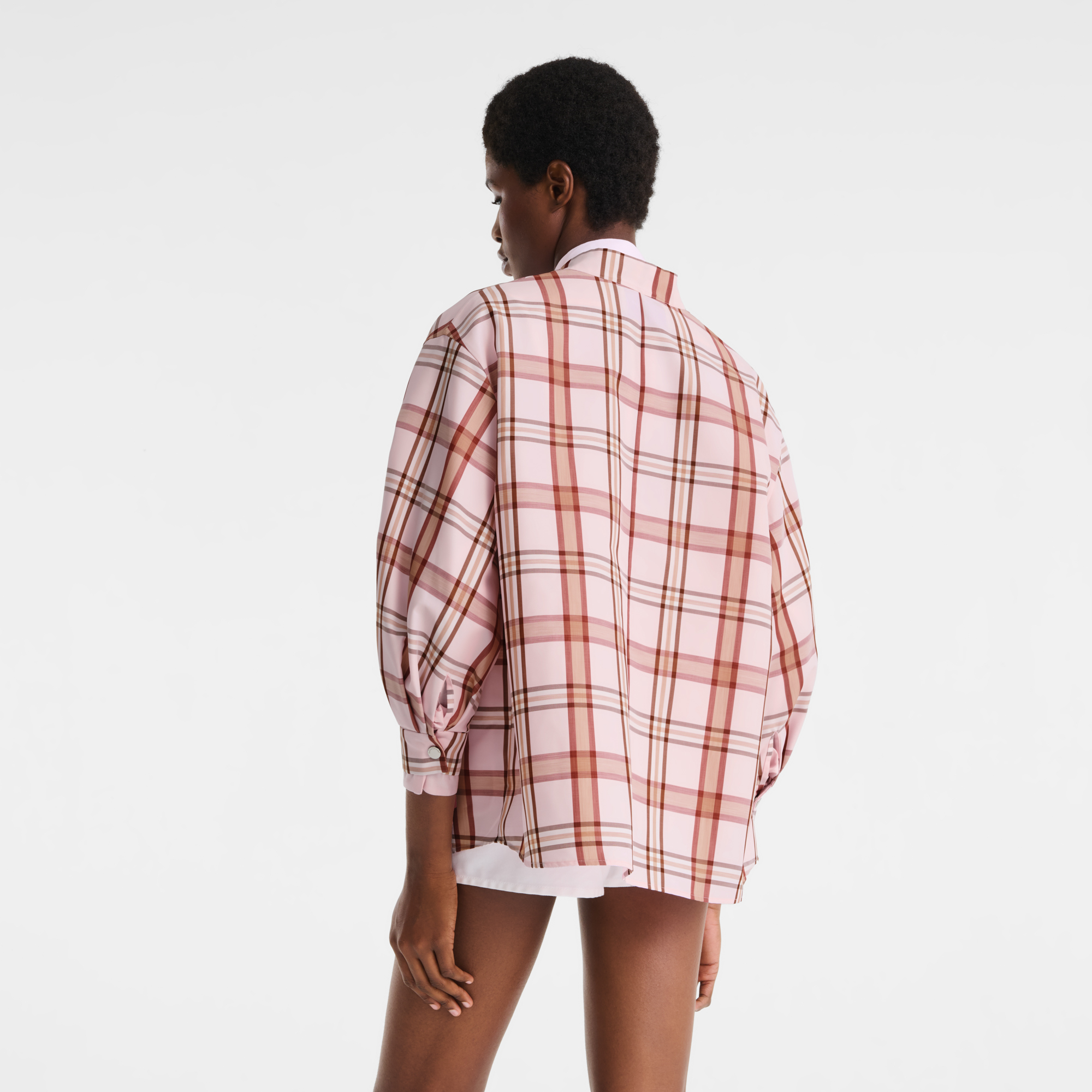 null 和服風格短身外套, 芭蕾粉色