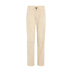 Cal&ccedil;as de corte a direito em couro , Pele - Linho