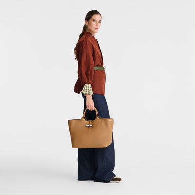 Le Roseau Tas met handgreep aan de bovenkant L, Walnut