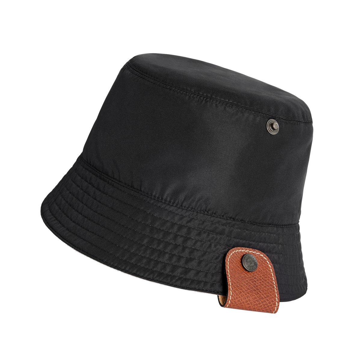 Женская панама Longchamp Reversible bucket hat, цвет: Чёрный
