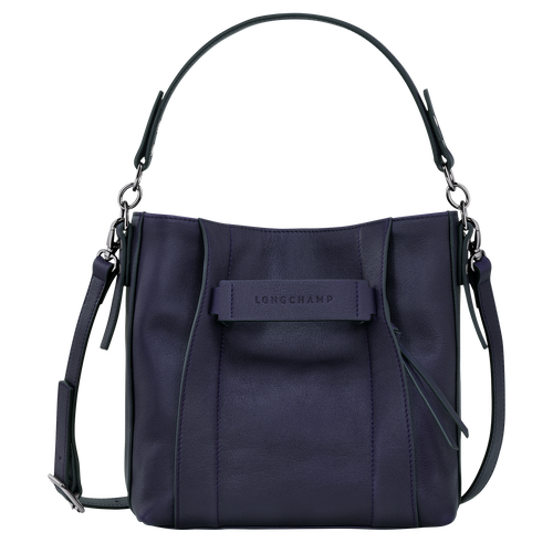 Longchamp 3D 斜背袋 S , 藍莓色 - 皮革 - 查看 1 5