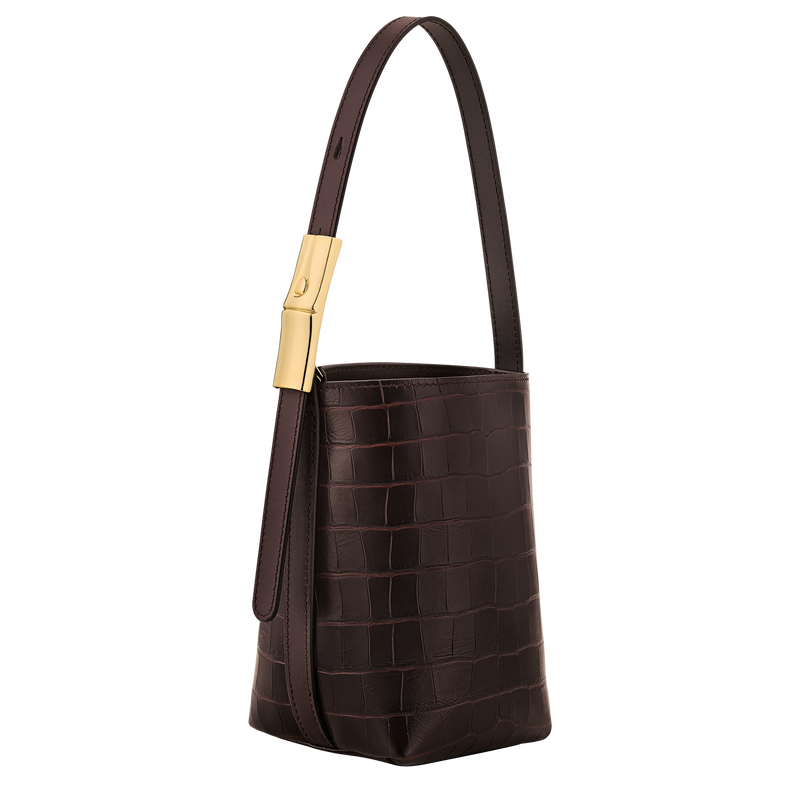 Sac seau XS Le Smart , Cuir - Moka  - Vue 2 de 5