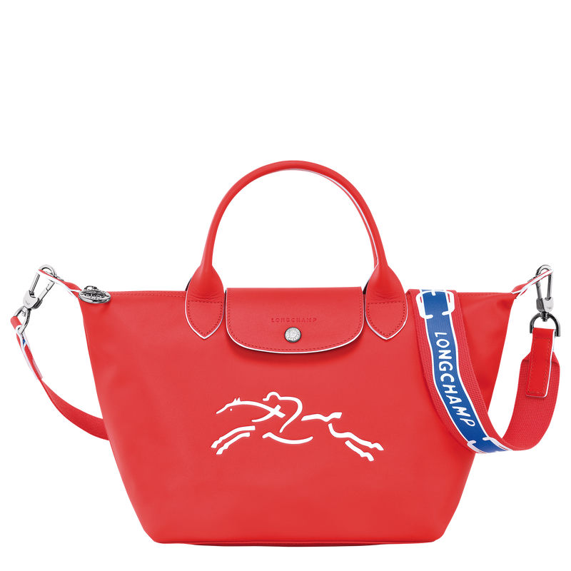 Handtasche S Le Pliage Xtra , Leder - Rot  - Ansicht 1 von 6
