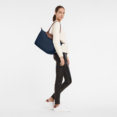 Le Pliage Original L Tote bag Navy Recycled canvas Longchamp US