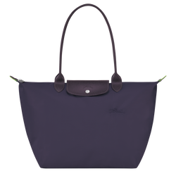 Le Pliage Green 肩揹袋 L , 藍莓色 - 再生帆布