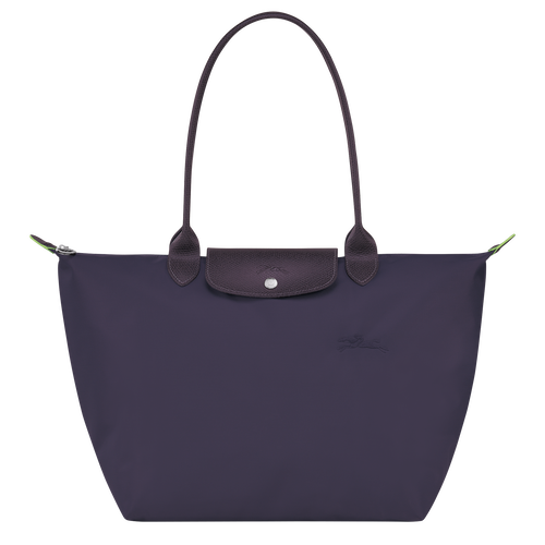 Le Pliage Green L Tote bag , Bilberry - Recycled canvas - View 1 of 5