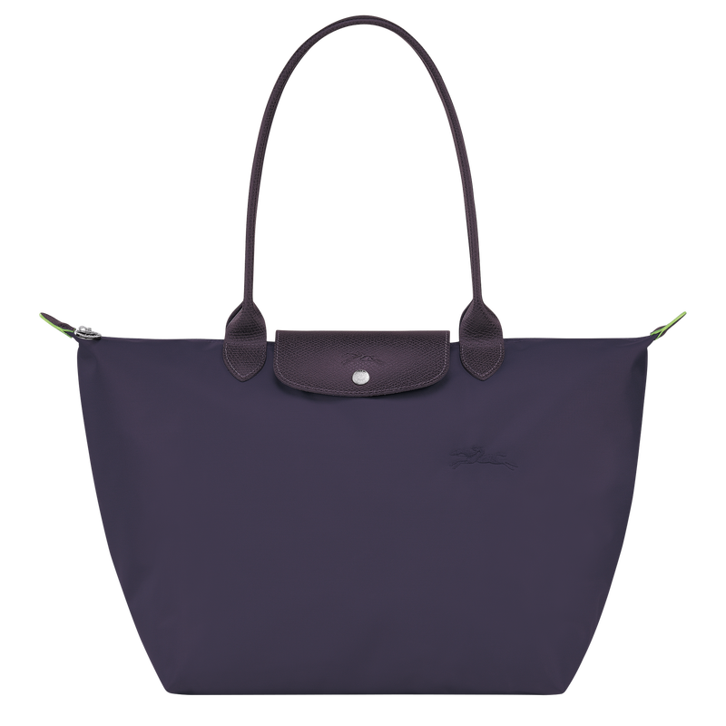 Le Pliage Green L Tote bag , Bilberry - Recycled canvas  - View 1 of  4