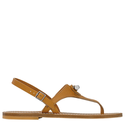 Longchamp x K.Jacques Sandals , Natural - Leather