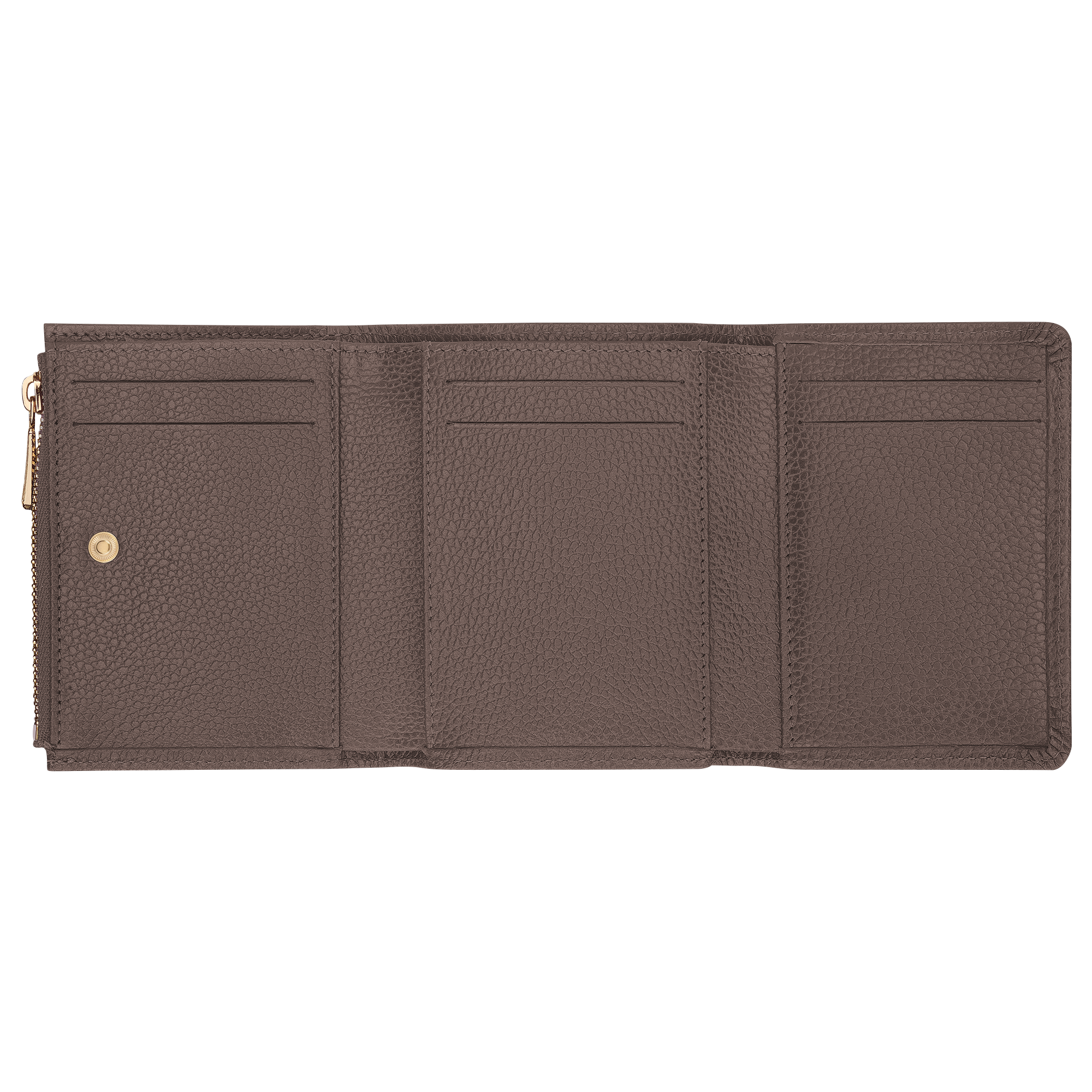Compact wallet, Taupe - View 3 of
3 - zoom in Le Foulonné Compact wallet, Taupe
