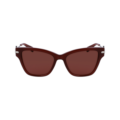 Gafas de sol , Acetato / Metal - Carne/Castaño
