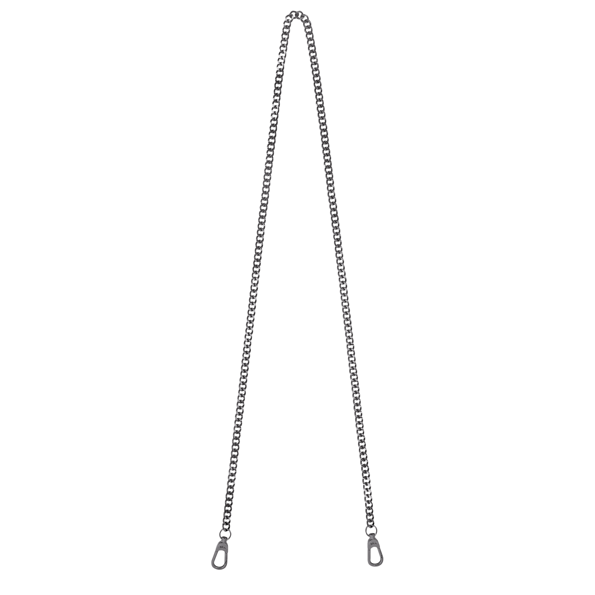 Longchamp chaîne Shoulder strap, Black Metal