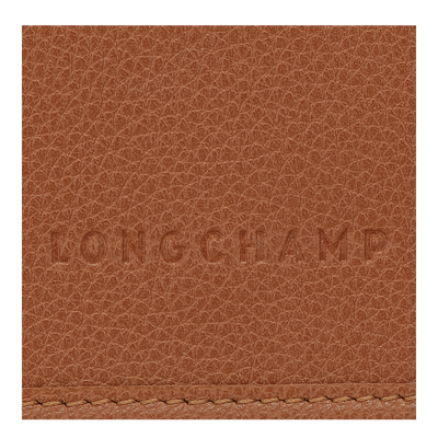 Le Foulonné Wallet on chain Caramel - Leather | Longchamp MY