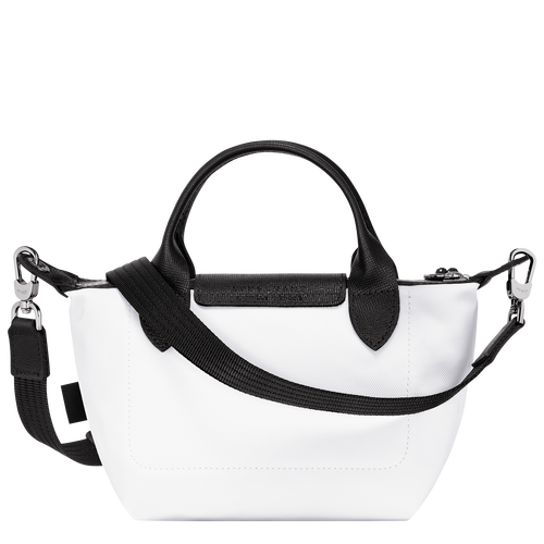 Le Pliage Energy Bolso con asa superior XS , Lona reciclada - Blanco - Vista 4 de 6